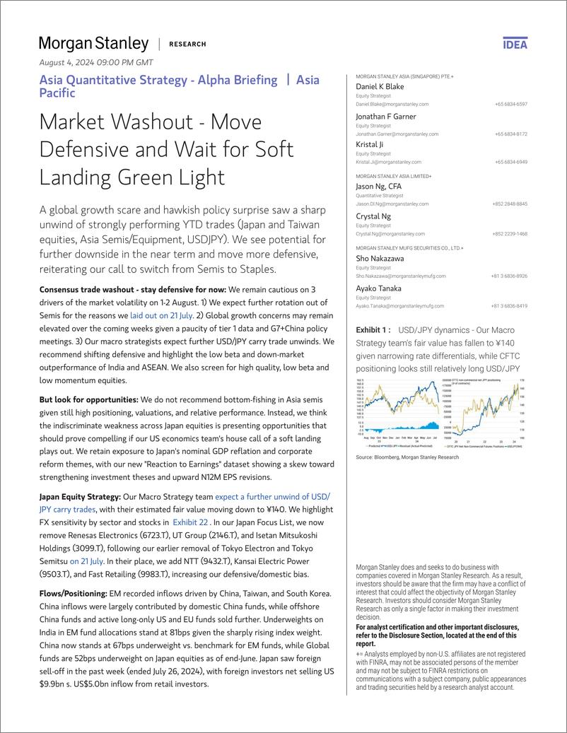 《Morgan Stanley-Asia Quantitative Strategy - Alpha Briefing Market Washout ...-109660179》 - 第1页预览图