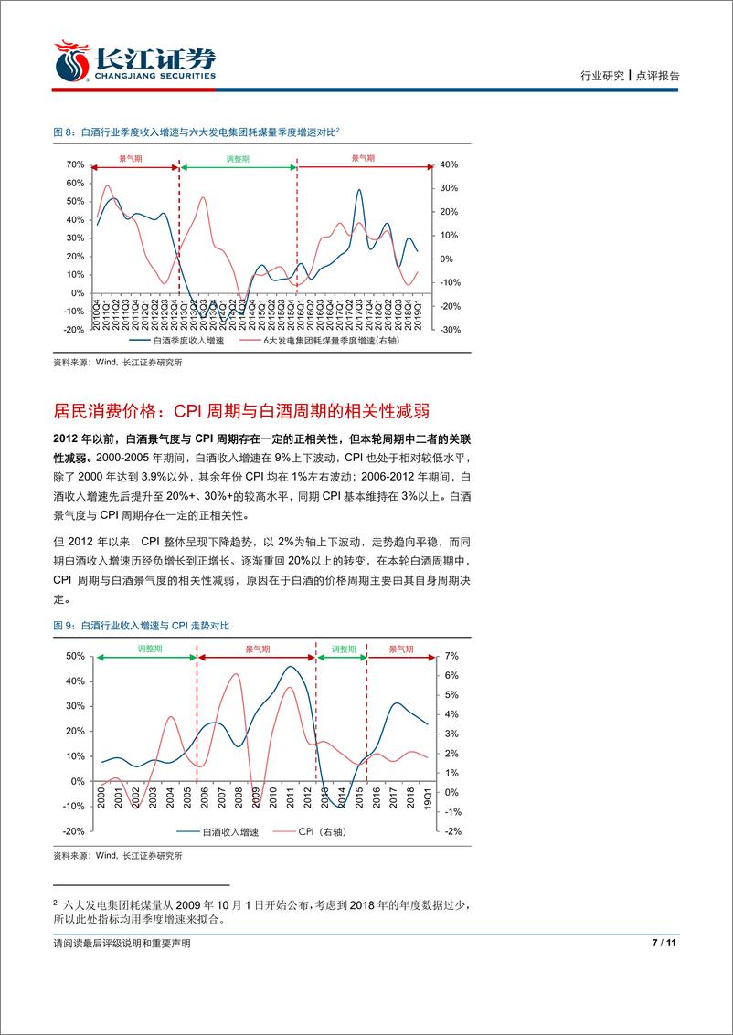 《食品、饮料与烟草行业：三看白酒周期性，潮水退去，方见真章-20190521-长江证券-11页》 - 第8页预览图