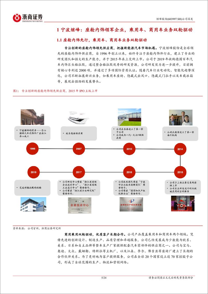 《继峰股份(603997)深度报告：国产座舱内饰领军者，再添乘用车座椅增长新引擎-240729-浙商证券-24页》 - 第5页预览图