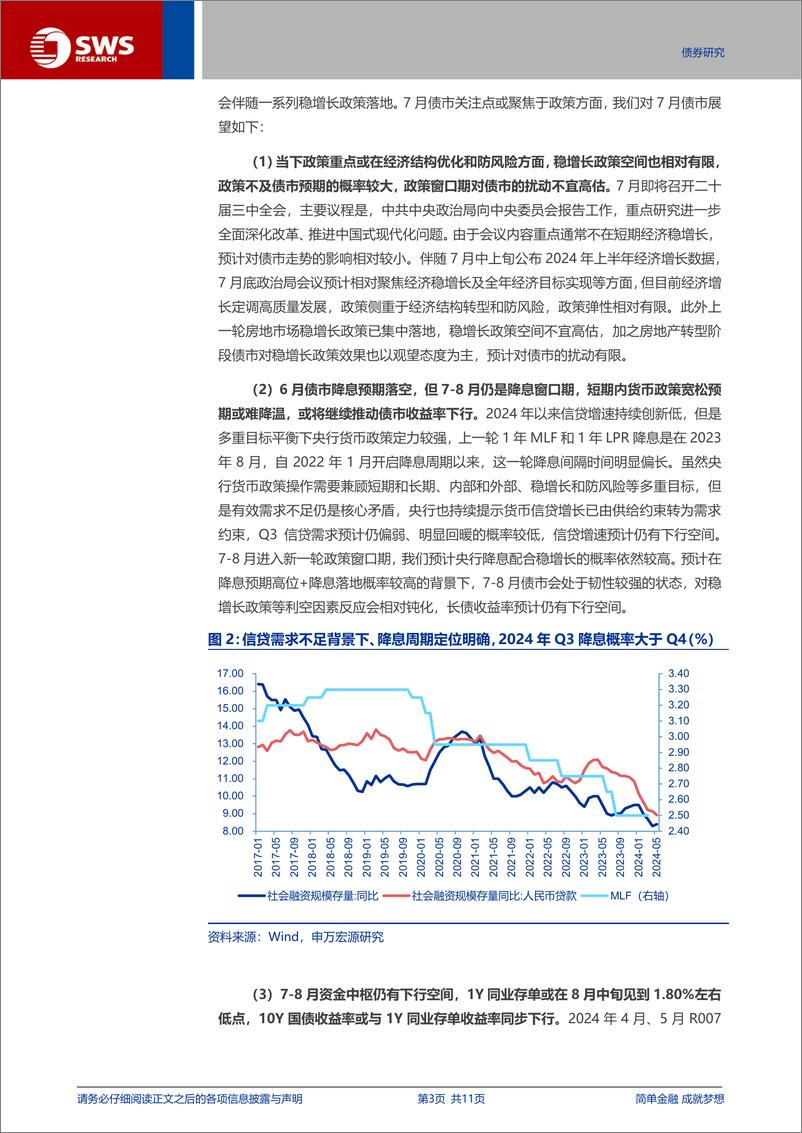 《国内债市观察月报(202407)：7月债市易涨难跌的背后-240630-申万宏源-11页》 - 第3页预览图