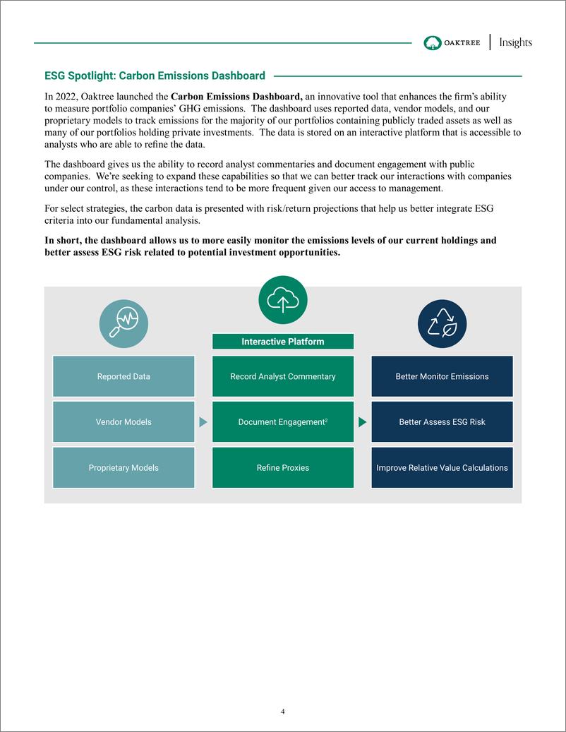 《2023可持续发展在行动中报告——碳数据_注意差距_英文版_-OakTree Capital》 - 第4页预览图