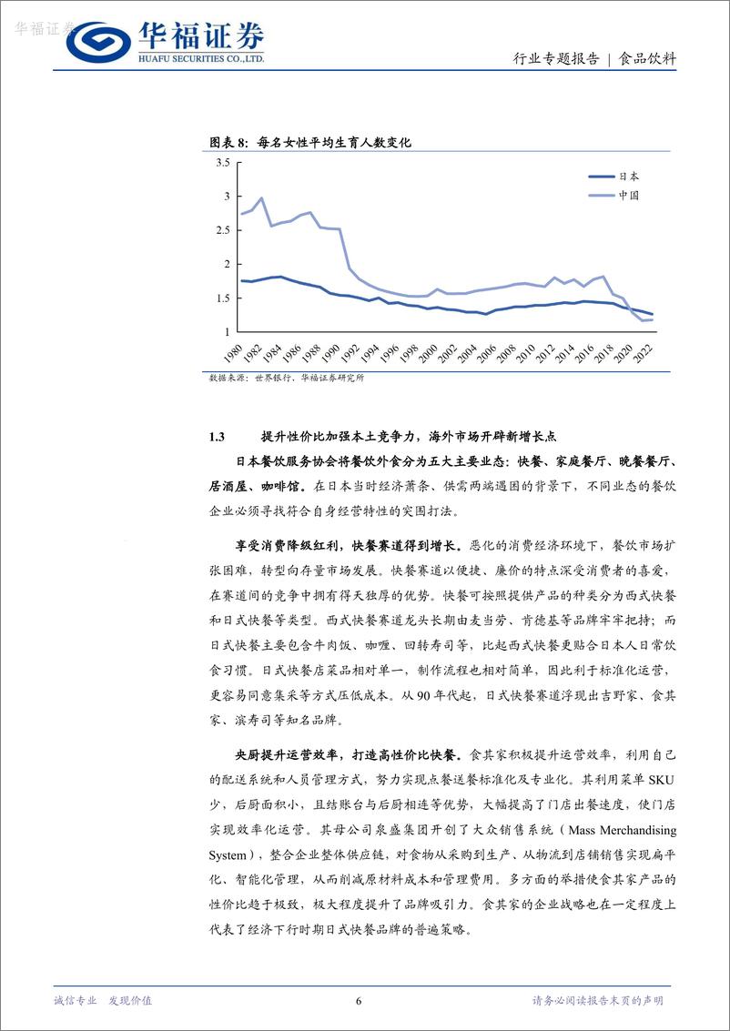 《华福证券-食品饮料行业专题报告_以邻为鉴_从萨莉亚发展探寻中国餐饮未来方向》 - 第6页预览图