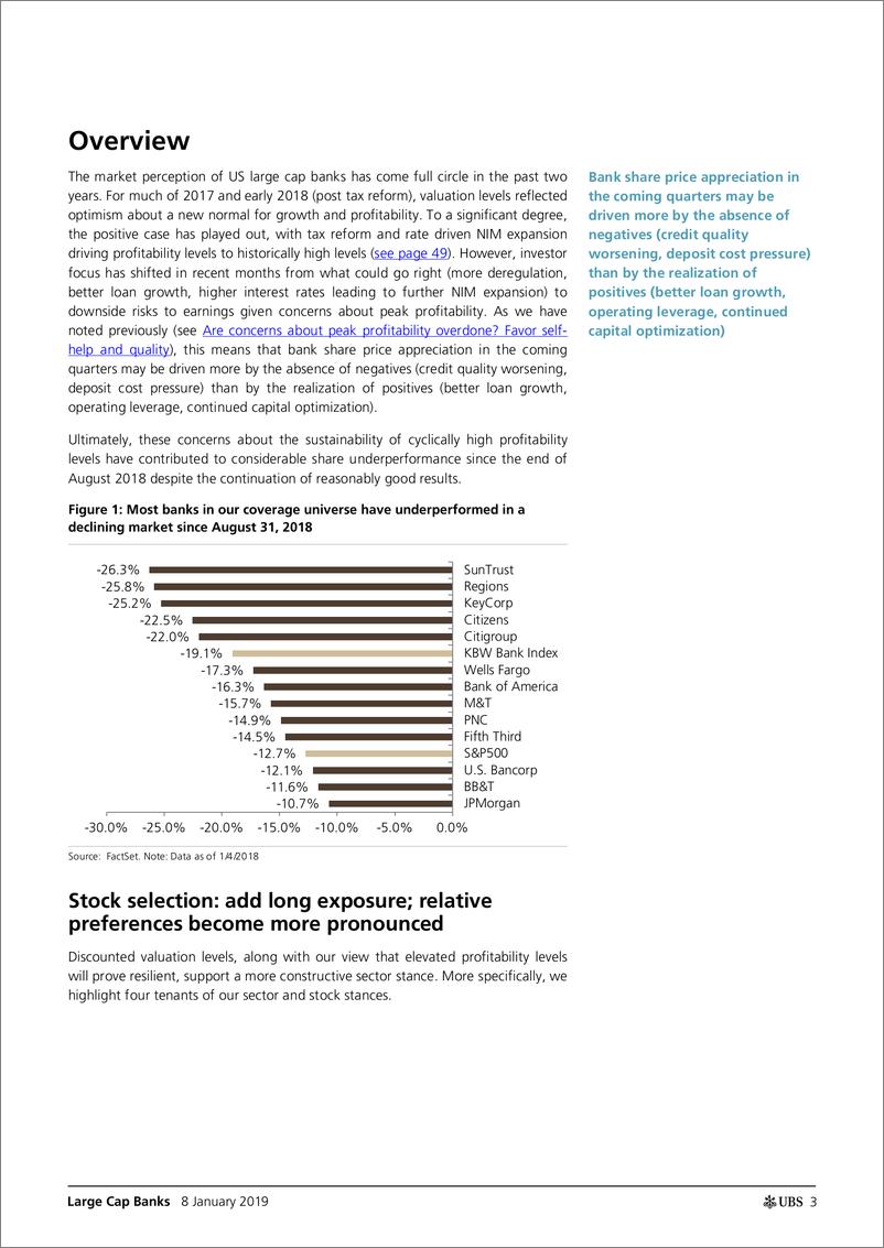 《瑞银-美股-金融服务业-美国大型银行：2018年重新设定预期，为跑赢大市创造条件-2019.1.8-83页》 - 第4页预览图