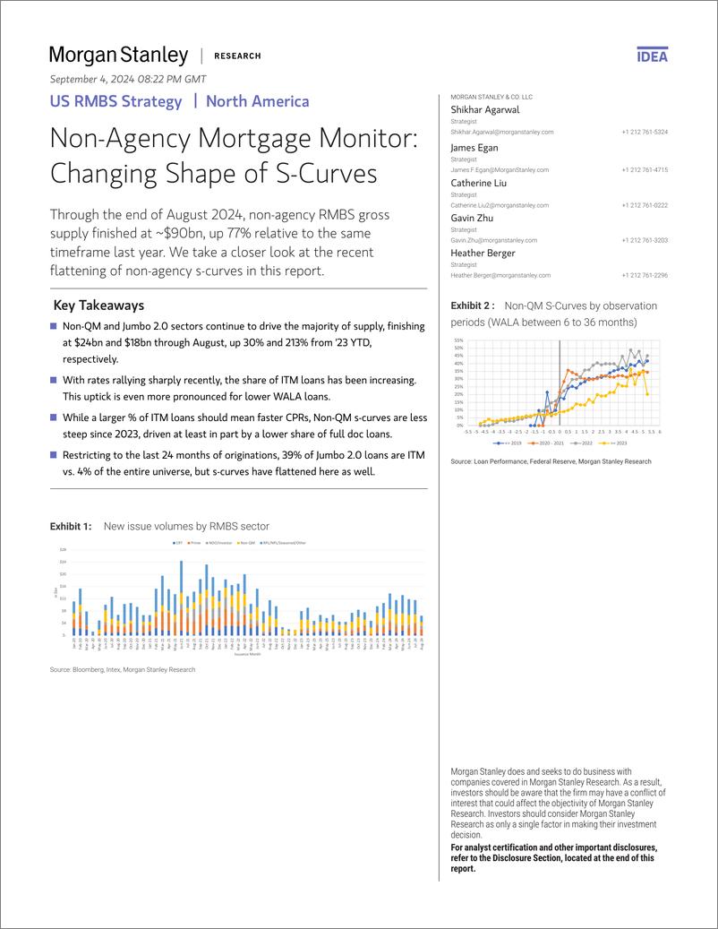 《Morgan Stanley Fixed-US RMBS Strategy Non-Agency Mortgage Monitor Changing Shap...-110186818》 - 第1页预览图