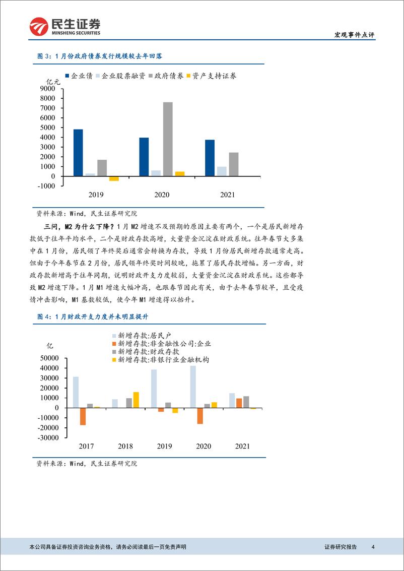 《1月金融数据点评：春节错位对信贷社融的影响-20210210-民生证券-10页》 - 第4页预览图