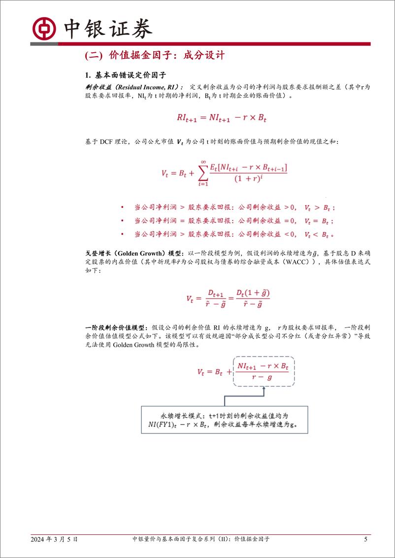 《量化多因子选股系列（六）：中银量价与基本面因子复合系列（II）：价值掘金因子-20240305-中银证券-23页》 - 第5页预览图