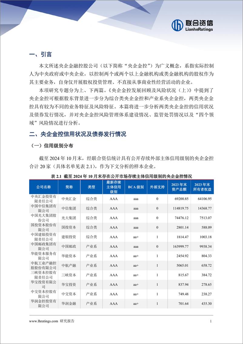 《央企金融控股公司发展回顾及风险状况_下_》 - 第2页预览图