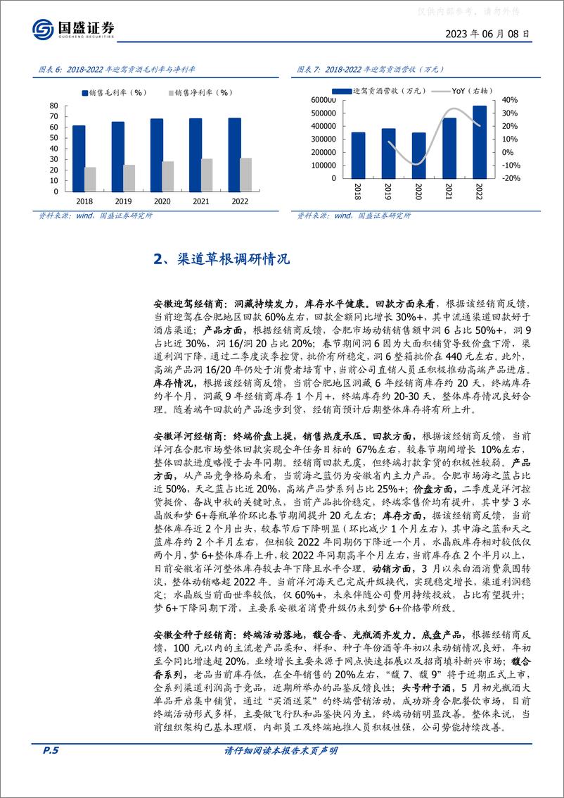 《国盛证券-食品饮料行业安徽白酒草根调研反馈：淡季平稳，龙头强势-230608》 - 第5页预览图