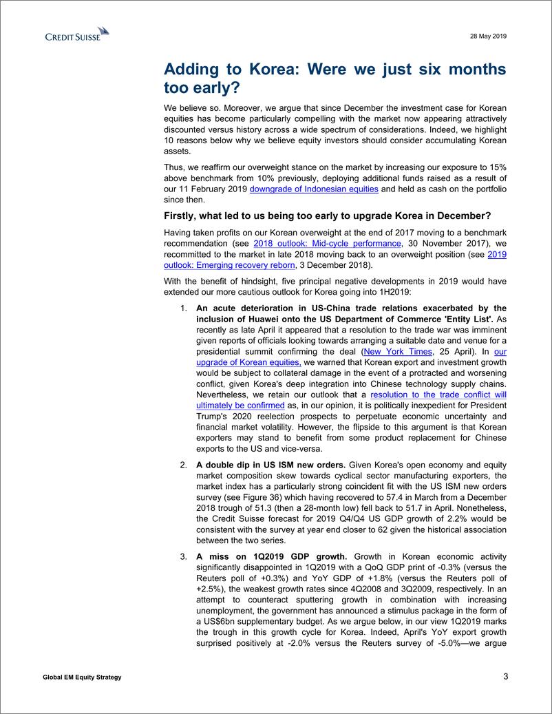 《瑞信-亚太地区-股票策略-加入韩国：我们是否早了六个月？-2019.5.28-22页》 - 第4页预览图
