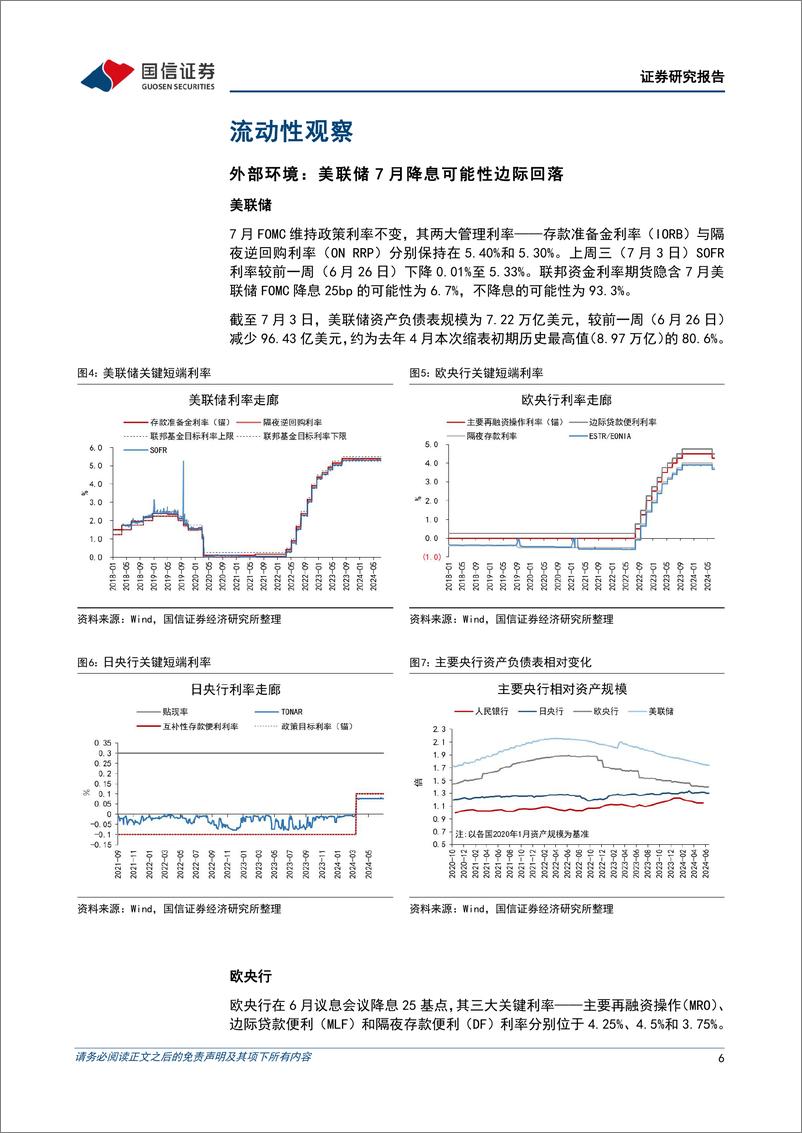 《货币政策与流动性观察：跨季后资金回归均衡-240708-国信证券-14页》 - 第6页预览图