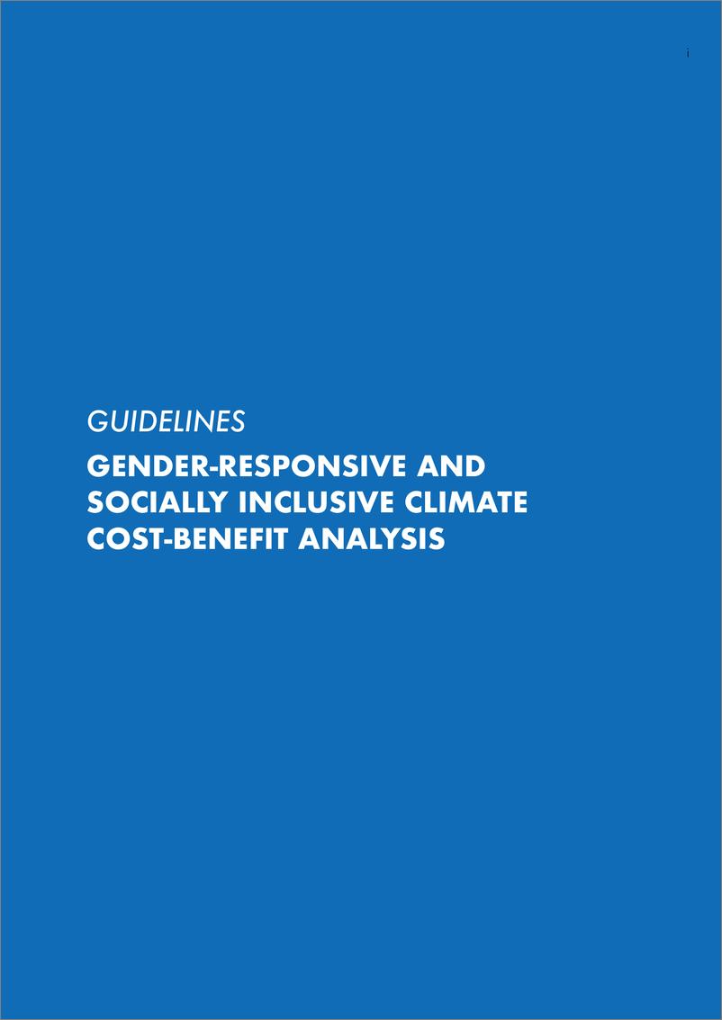 《UNDP-准则：性别敏感和社会包容性气候成本效益分析（英）-2023.2-72页》 - 第4页预览图