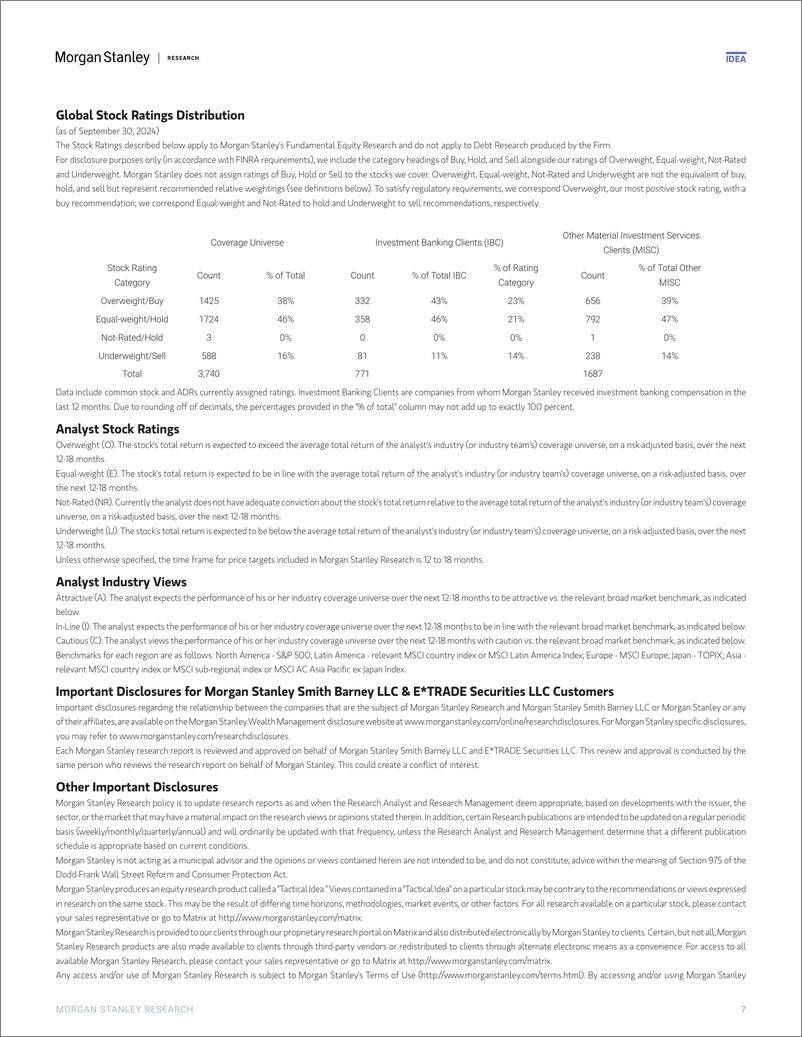 《Morgan Stanley-China Equity Strategy Sector Allocation  Focus List Change...-110870456》 - 第7页预览图