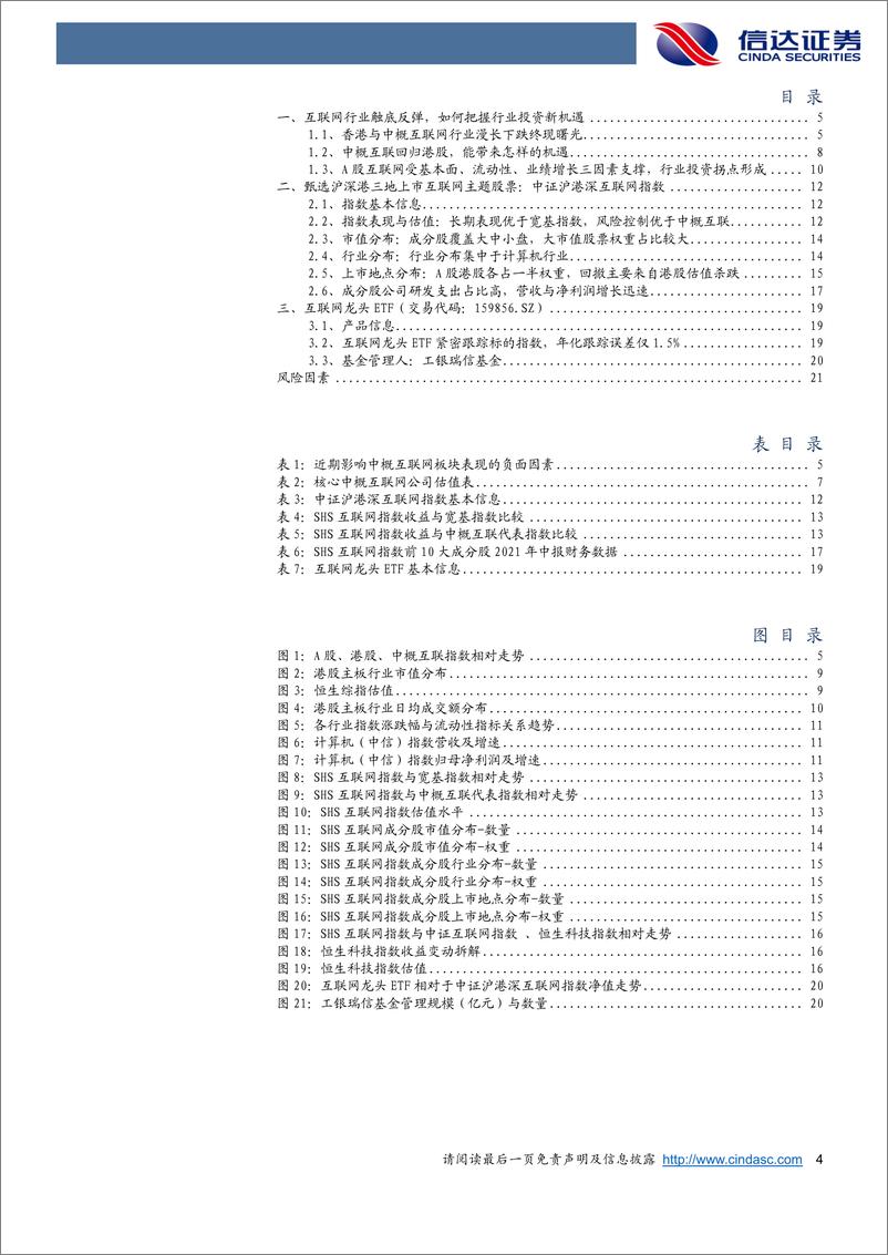 《基金专题报告：互联网行业触底反弹，如何把握行业投资新机遇-20220317-信达证券-23页》 - 第5页预览图