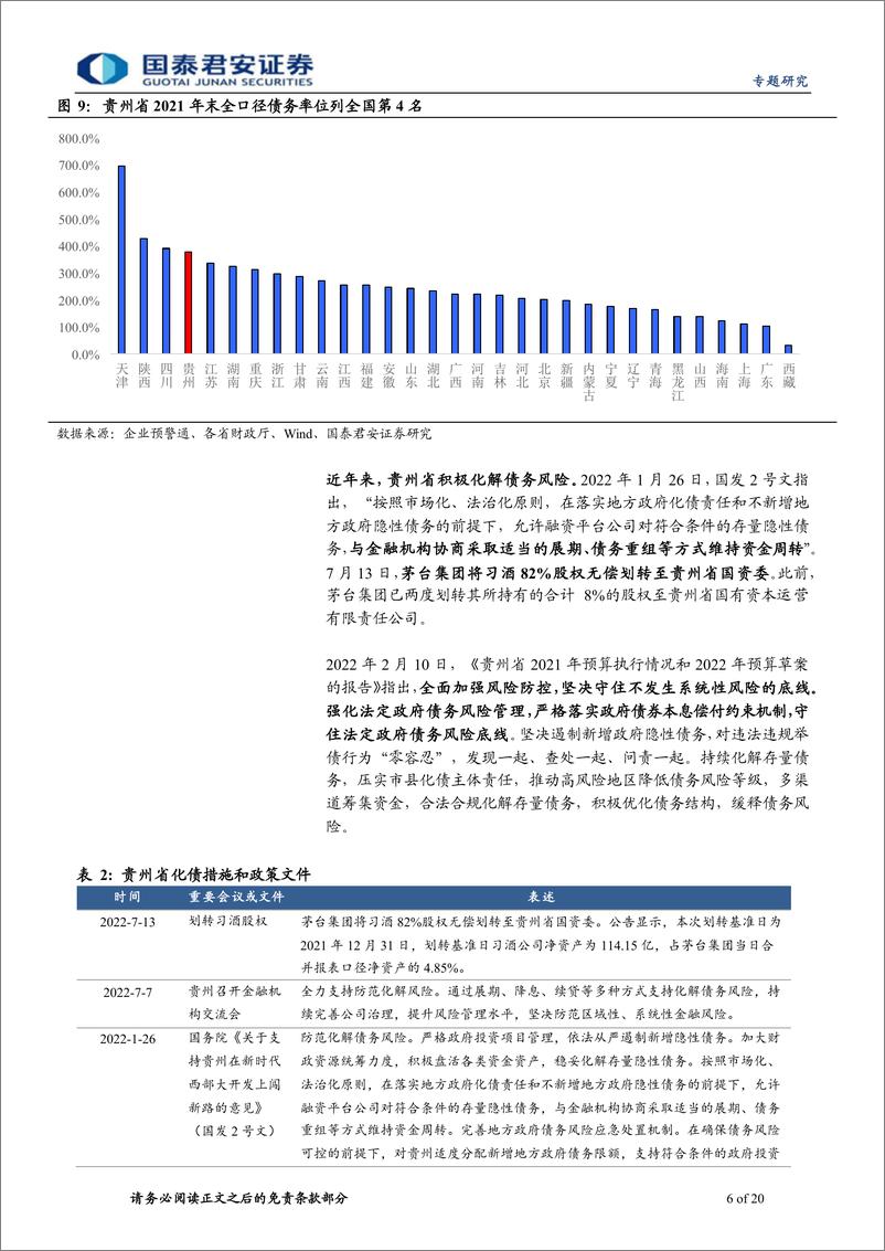 《贵州城投平台梳理：走进苗岭侗乡-20220808-国泰君安-20页》 - 第7页预览图