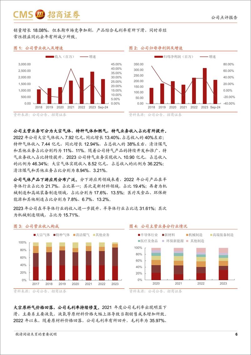 《金宏气体(688106)业绩短期承压，综合型气体公司未来可期-241030-招商证券-16页》 - 第6页预览图