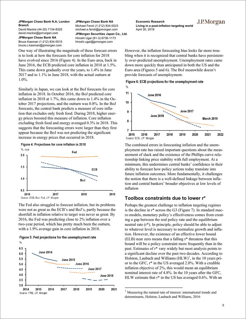 《J.P. 摩根-全球-宏观策略-生活在后通胀为目标的世界-2019.4.30-21页》 - 第6页预览图