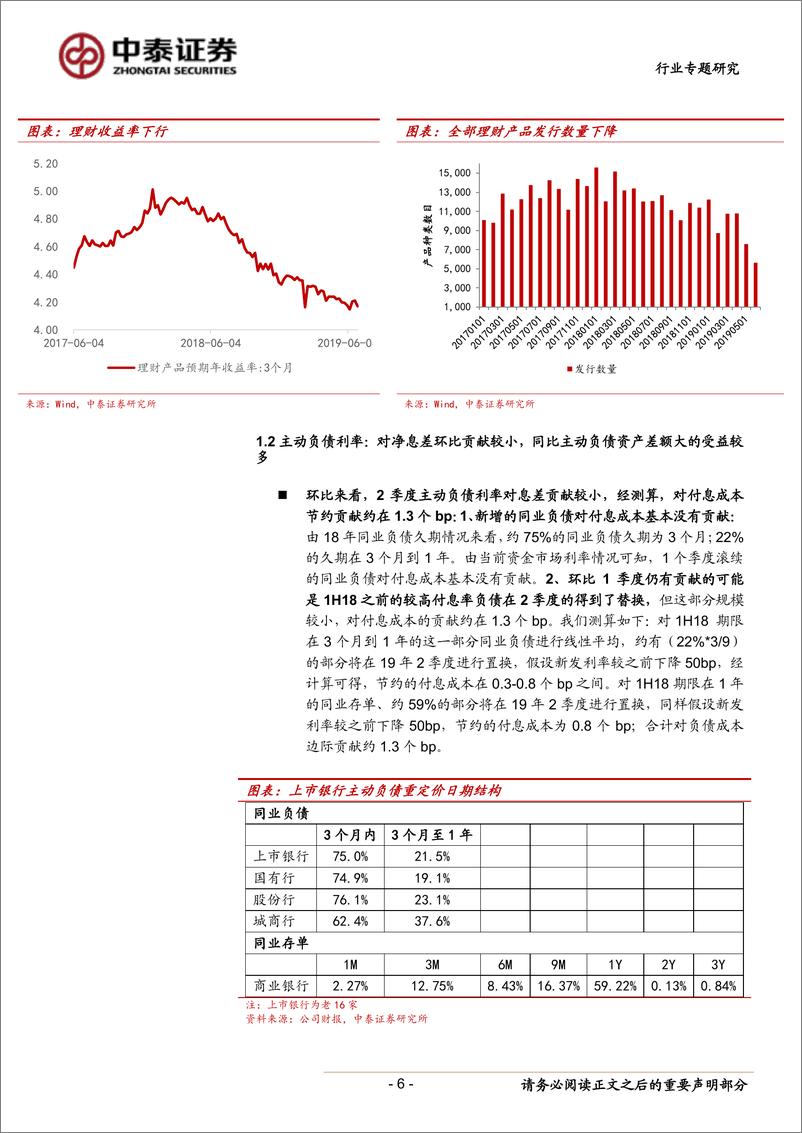 《银行业专题！前瞻银行19年半年报：营收同比保持高增，利润增速持平-20190716-中泰证券-21页》 - 第7页预览图