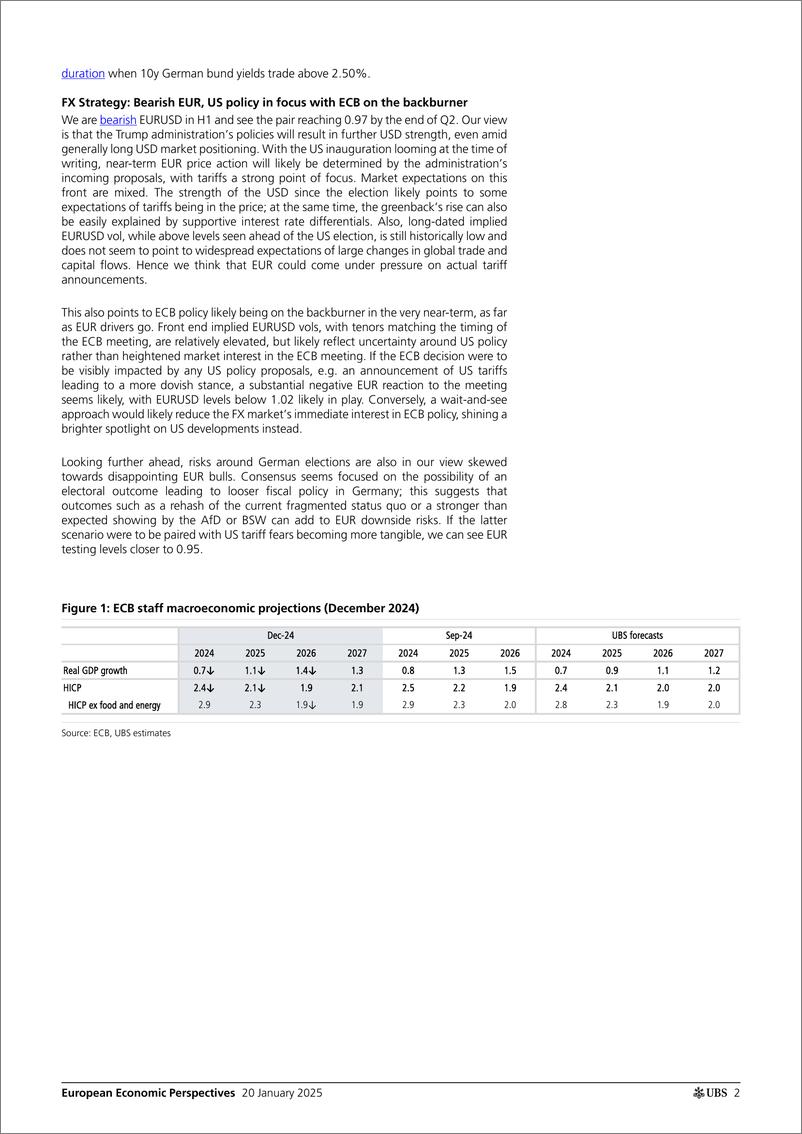 《UBS Economics-European Economic Perspectives _ECB What to expect next wee...-112929335》 - 第2页预览图