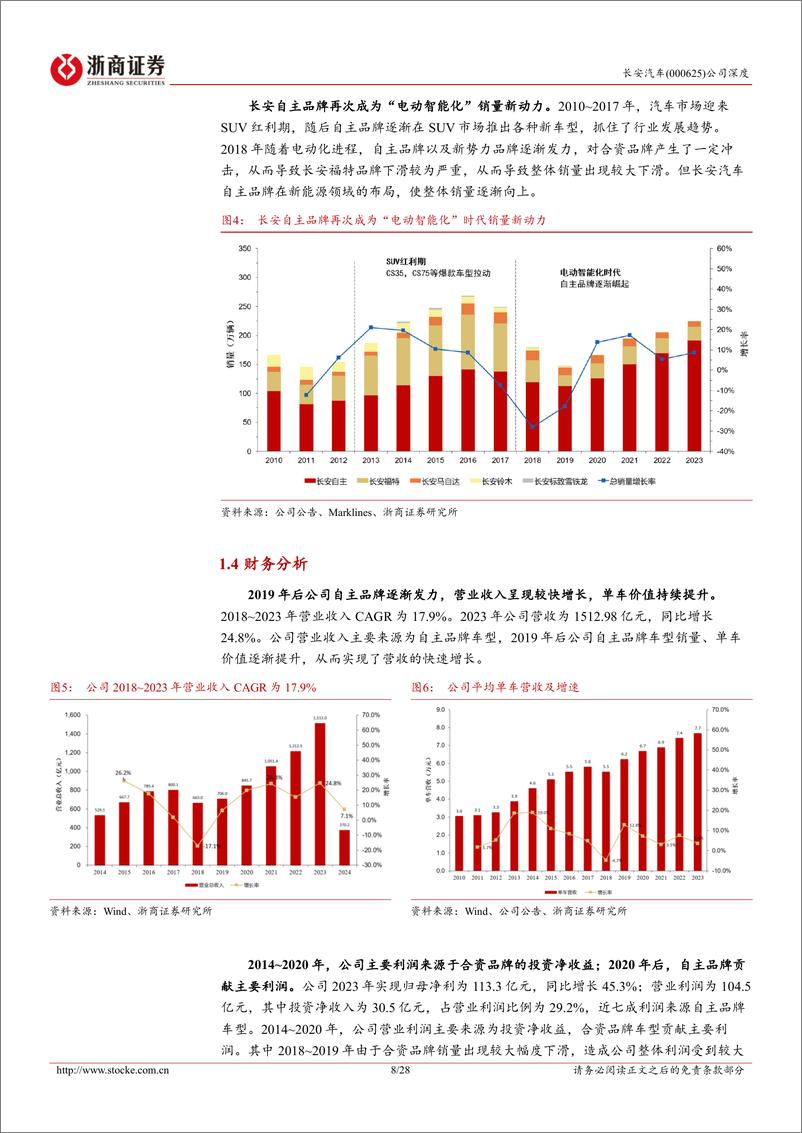 《浙商证券-长安汽车-000625-长安汽车深度报告_强产品周期临近_华为经济型智驾首次赋能_深蓝S0》 - 第8页预览图