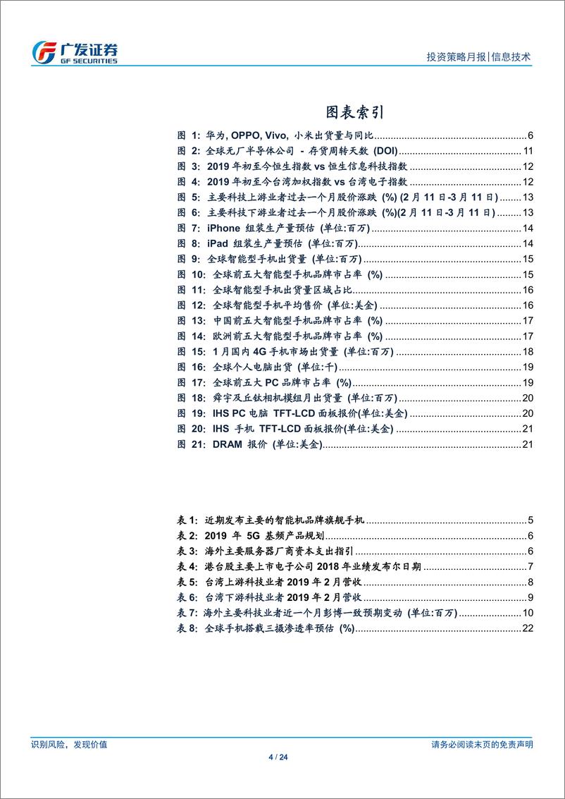 《海外电子行业月报：2019年3月，新机初步销售强劲，后续关注2季度高基期效应-20190312-广发证券-24页》 - 第5页预览图