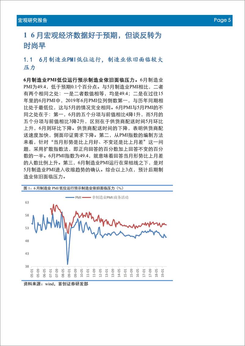 《2019年7月宏观经济月报：宏观“茶”，CPI同比已达年内高点，贸易顺差“含金量”有待提高-20190722-首创证券-53页》 - 第6页预览图