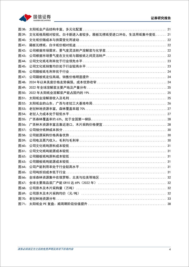 《太阳纸业(002078)盈利一枝独秀，周期成长共舞-250107-国信证券-44页》 - 第4页预览图