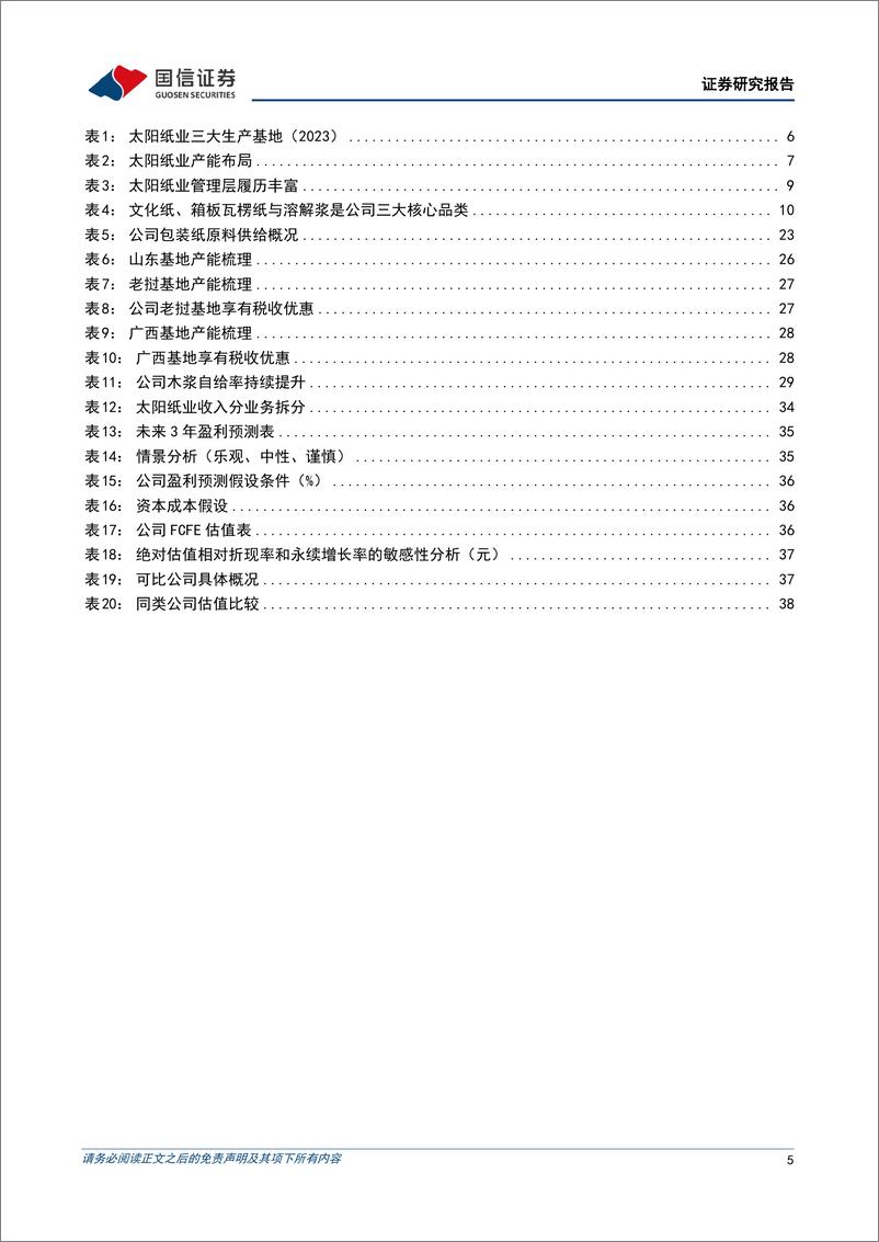 《太阳纸业(002078)盈利一枝独秀，周期成长共舞-250107-国信证券-44页》 - 第5页预览图