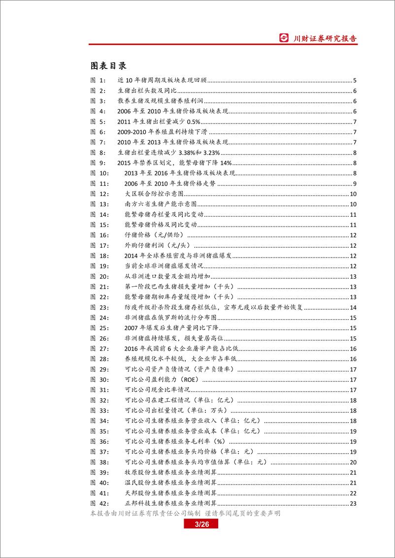 《生猪养殖行业深度报告：生猪供给收缩趋势难改，关注业绩兑现-20190328-川财证券-26页》 - 第4页预览图