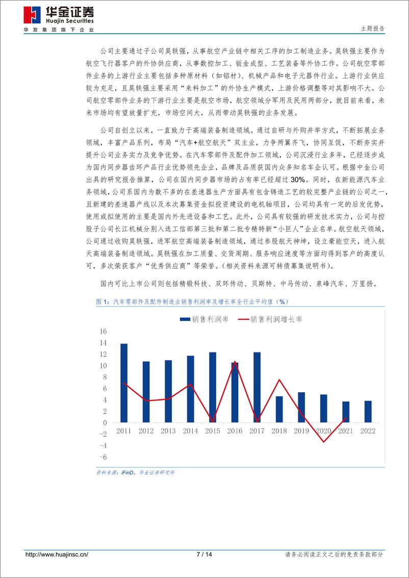 《豪24转债(113690.SH)申购分析：布局“汽车%2b航空航天”双主业-241022-华金证券-14页》 - 第7页预览图