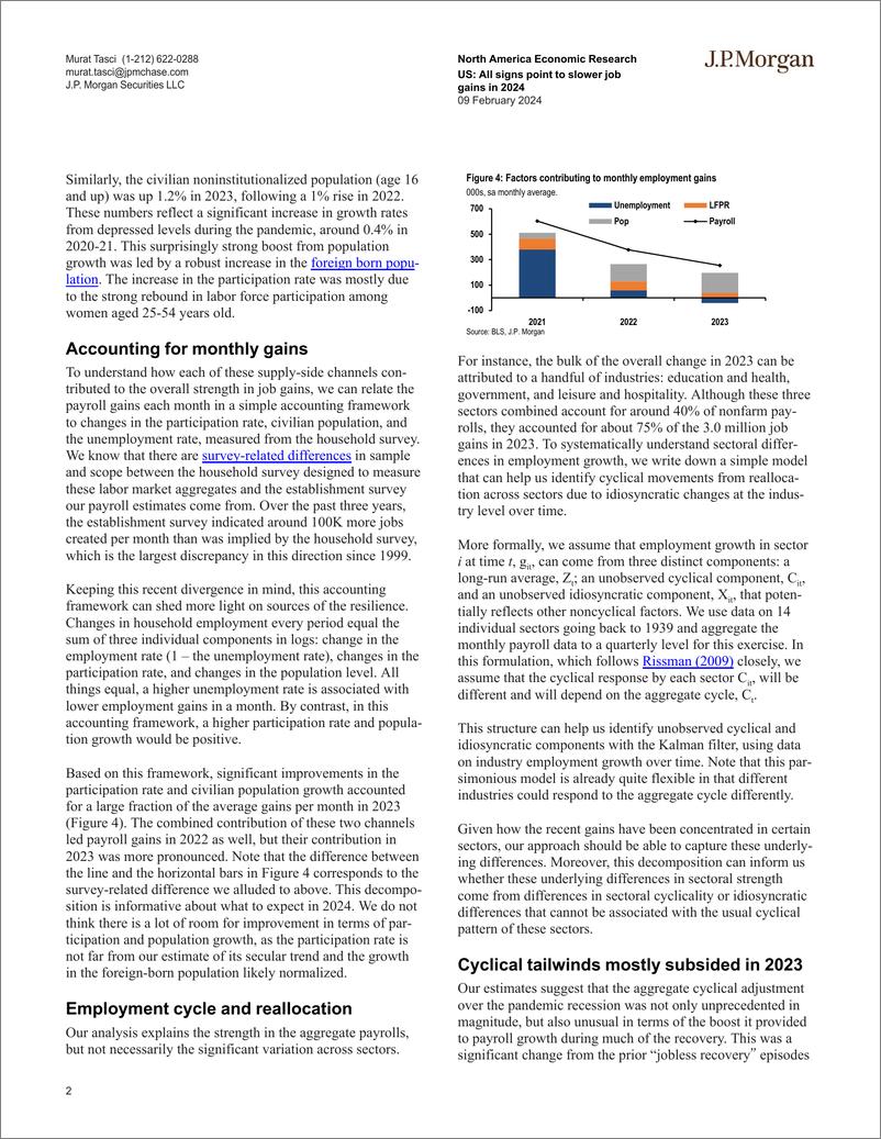 《JPMorgan Econ  FI-US All signs point to slower job gains in 2024-106430450》 - 第2页预览图