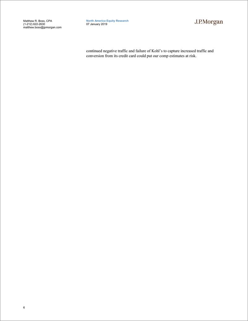 《J.P. 摩根-美股-零售行业-美国百货商店与低价零售市场分析-2019.1.7-24页》 - 第7页预览图