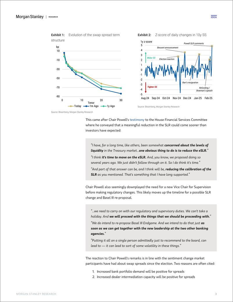 《Morgan Stanley Fixed-US Rates Strategy SLR Implications for the US Treasury Mark...-113552251》 - 第3页预览图