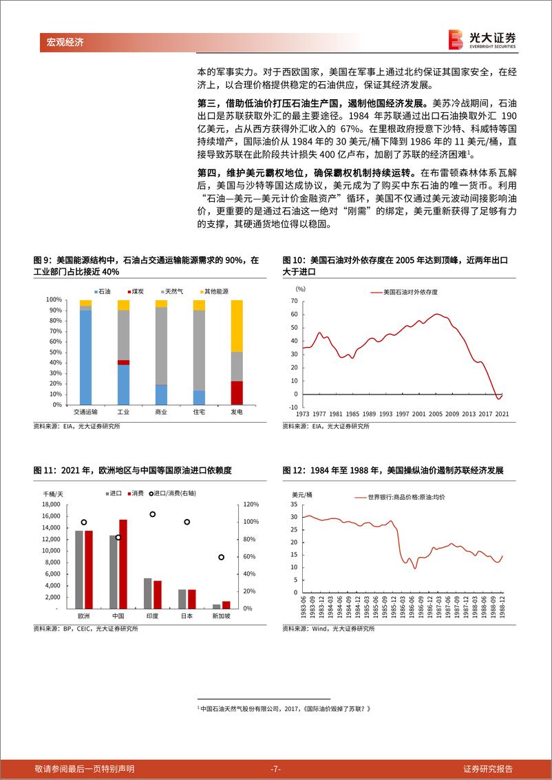 《大国博弈》第三十四篇：为石油而战，美国石油霸权还能走多远？-20220928-光大证券-26页 - 第8页预览图