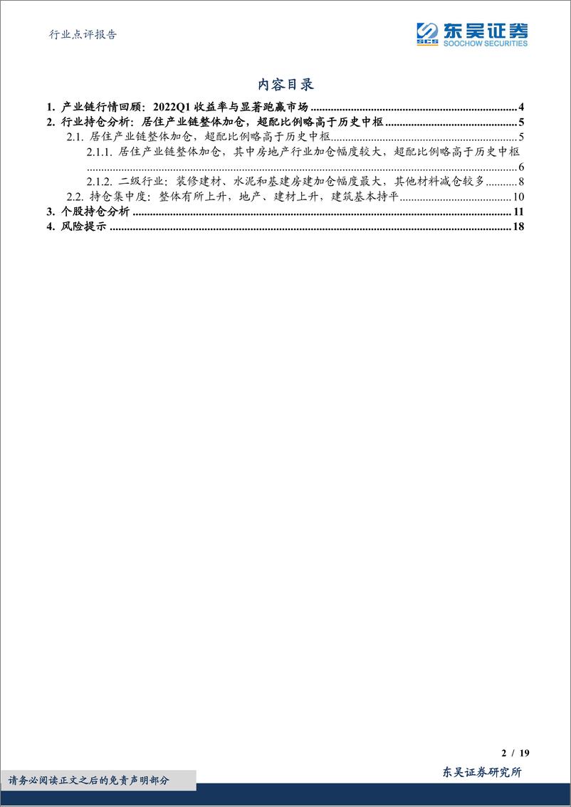 《建筑材料行业点评报告：居住产业链2022Q1获公募基金明显加仓-20220426-东吴证券-19页》 - 第3页预览图