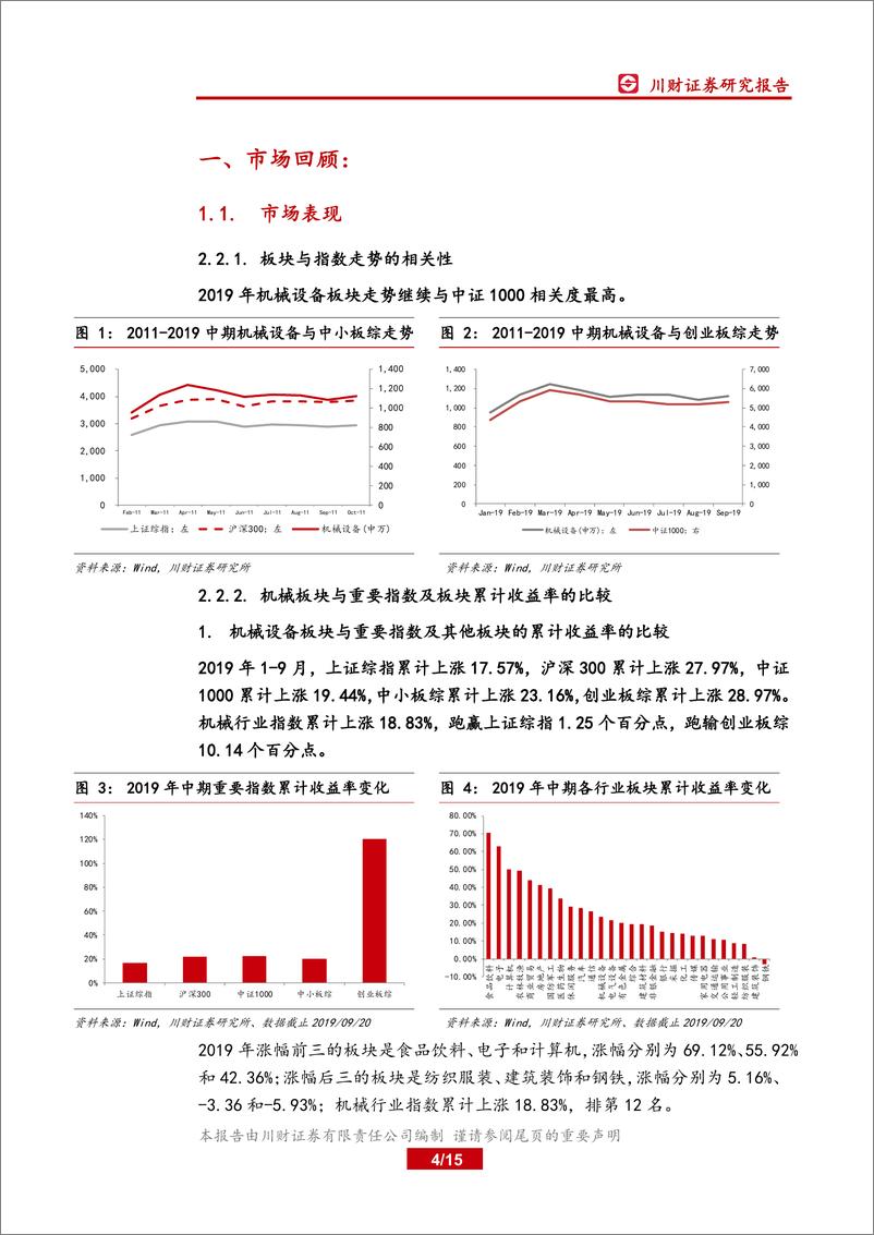 《机械设备行业四季度策略报告：积极跟踪和布局具有自主核心优势的智能化和互联网化科技型企业-20191010-川财证券-15页》 - 第5页预览图