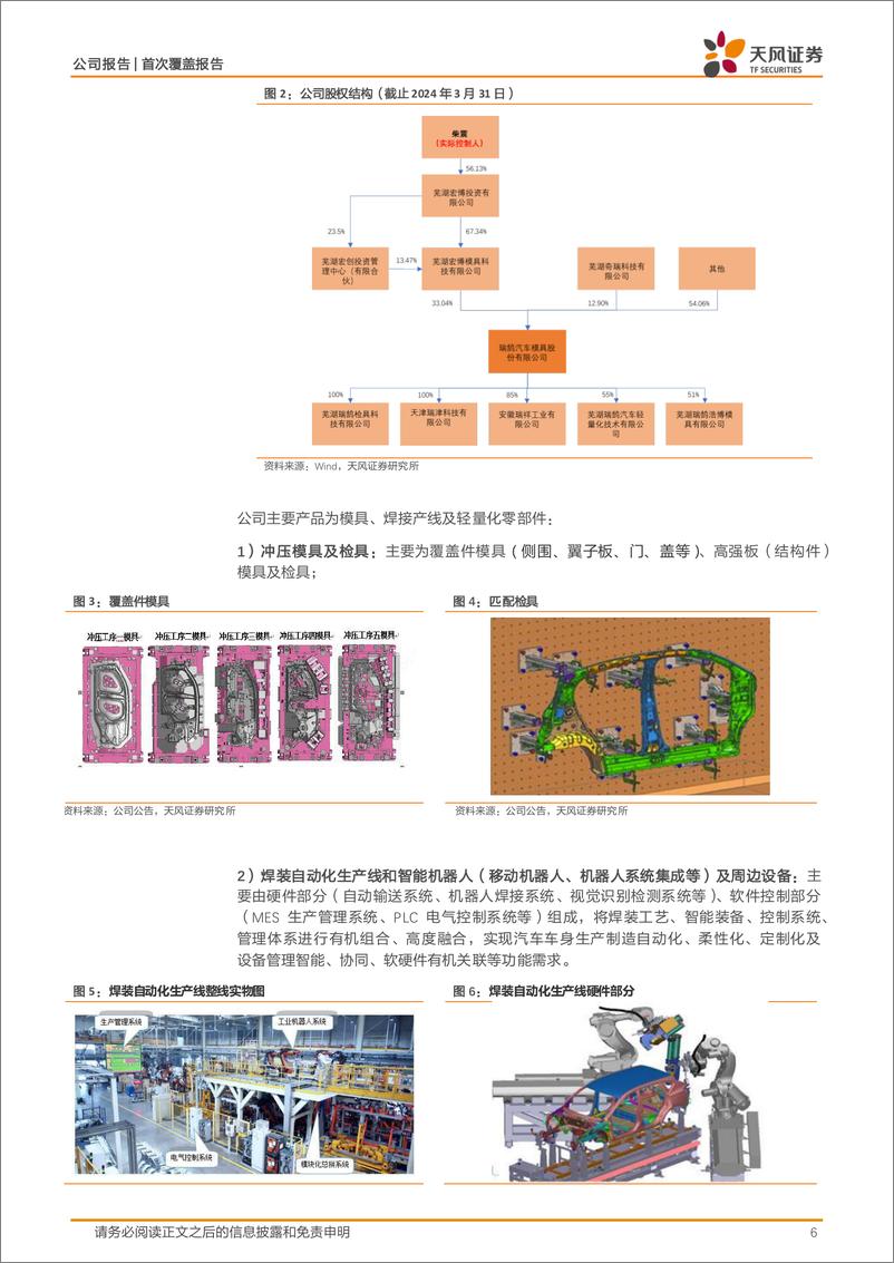 《瑞鹄模具(002997)汽车模具龙头发力轻量化，迎来第二成长曲线-240701-天风证券-28页》 - 第6页预览图