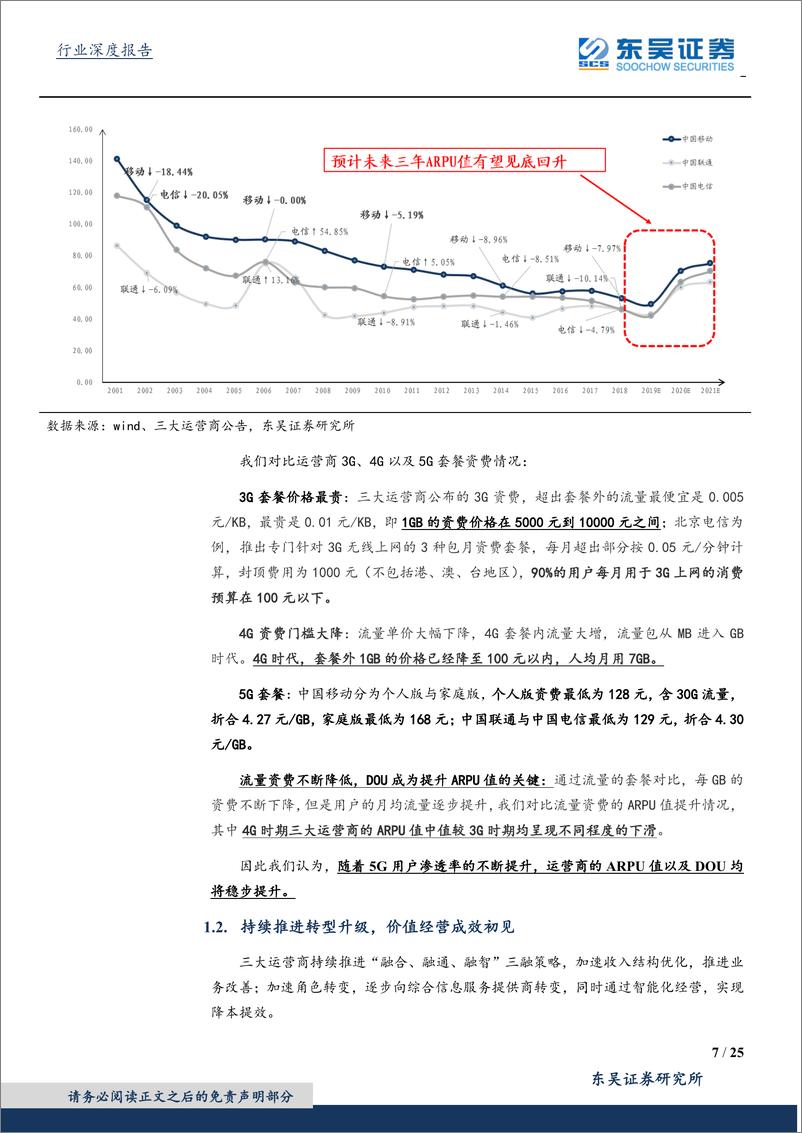 《通信行业深度报告：中移动5G有望带来业务增长拐点，看好运营商及5G产业加速发展-20200322-东吴证券-25页》 - 第8页预览图