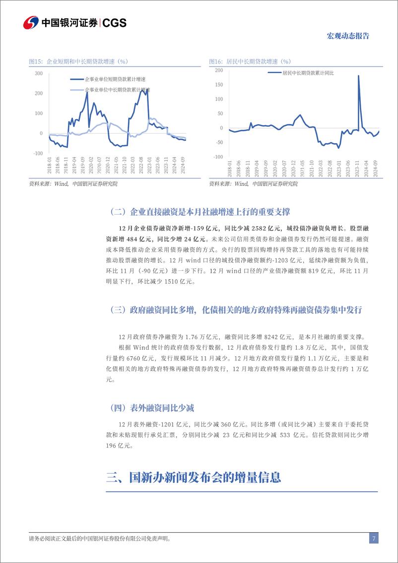 《2024年12月金融数据和国新办新闻发布会解读：数据与会议的增量信息-250114-银河证券-10页》 - 第7页预览图