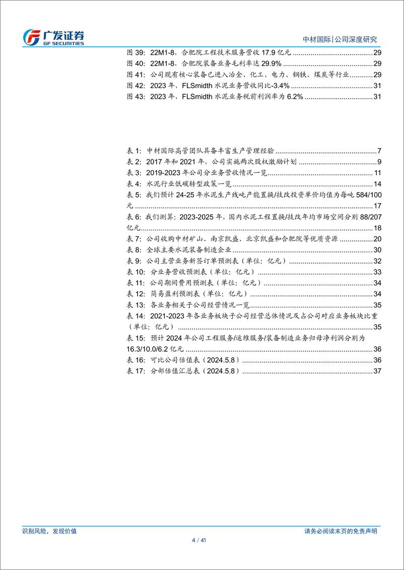 《中材国际(600970)水泥综合服务全球龙头，“运维%2b装备”打开成长新空间-240509-广发证券-41页》 - 第4页预览图