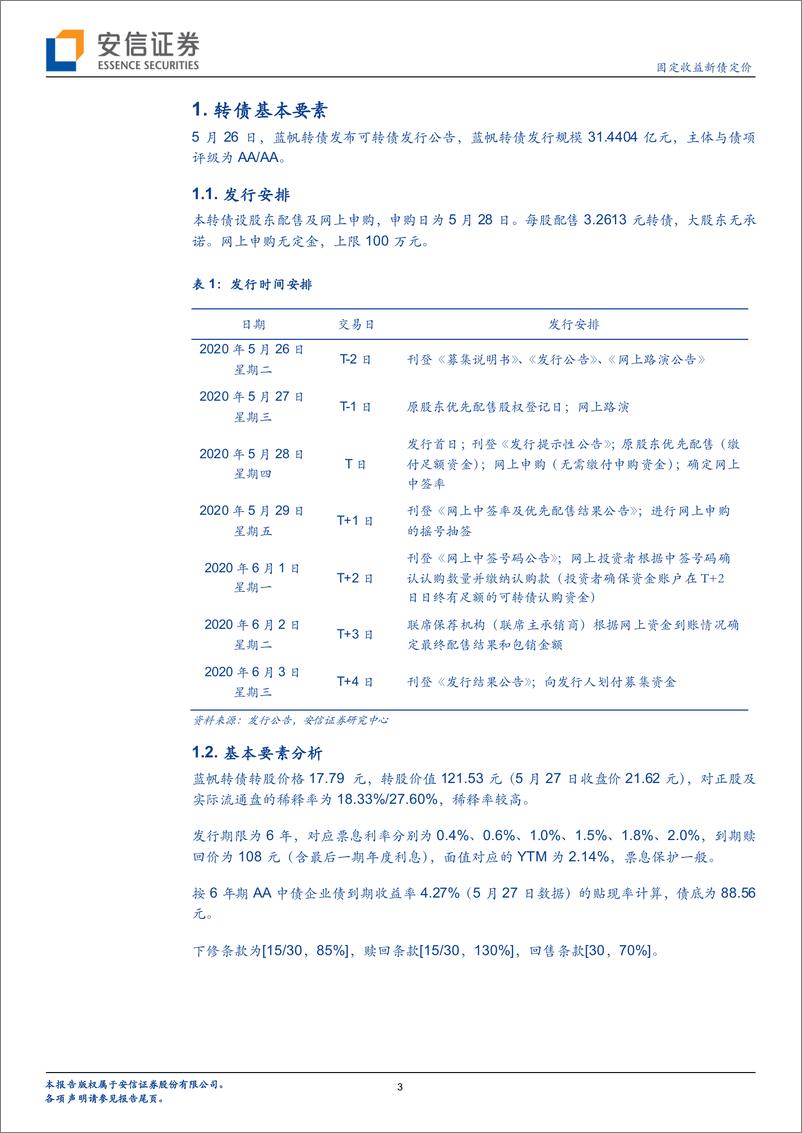 《固定收益新债定价：蓝帆转债~进军心脏支架的医疗耗材龙头企业-20200527-安信证券-11页》 - 第4页预览图