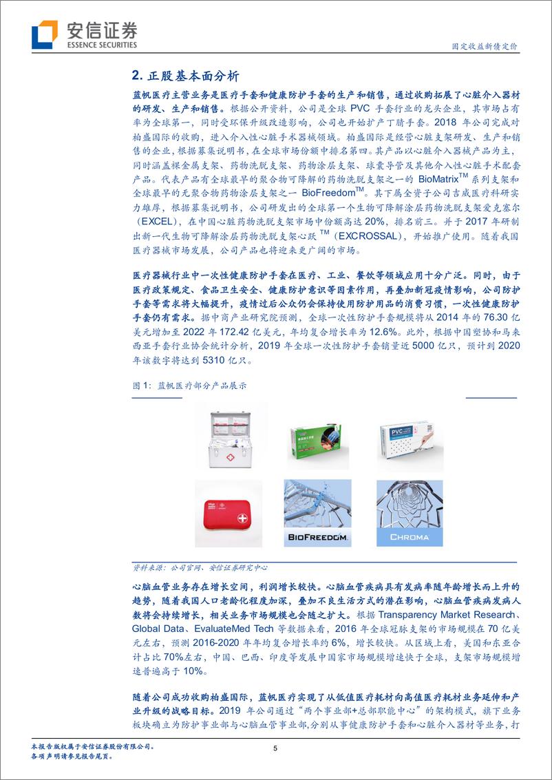 《固定收益新债定价：蓝帆转债~进军心脏支架的医疗耗材龙头企业-20200527-安信证券-11页》 - 第6页预览图
