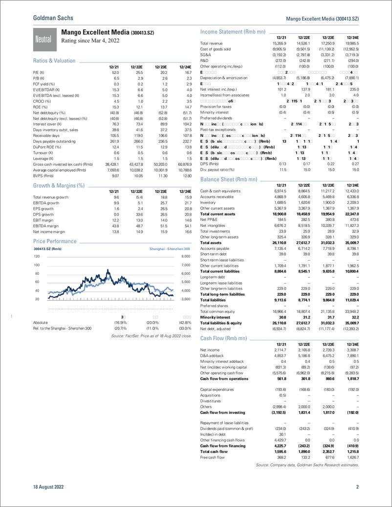 《Mango Excellent Media (300413.SZ Earnings revie below expectation on near term headwinds; Neutral(1)》 - 第3页预览图