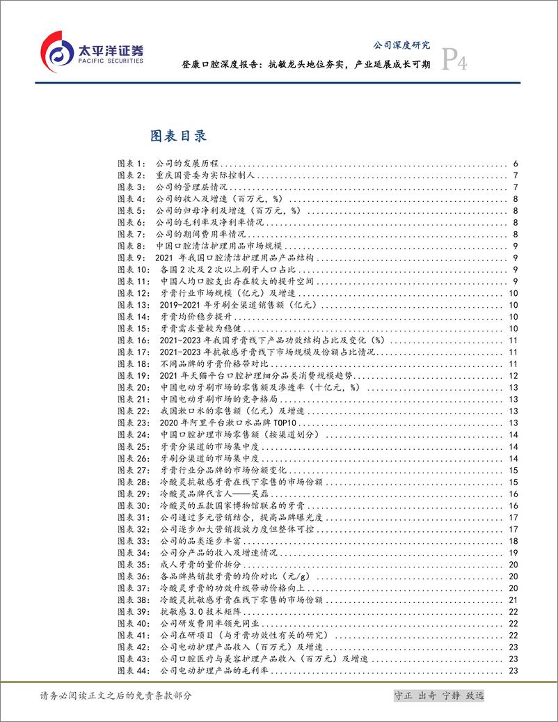 《太平洋-登康口腔-001328-登康口腔深度报告：抗敏龙头地位夯实，产业延展成长可期》 - 第4页预览图