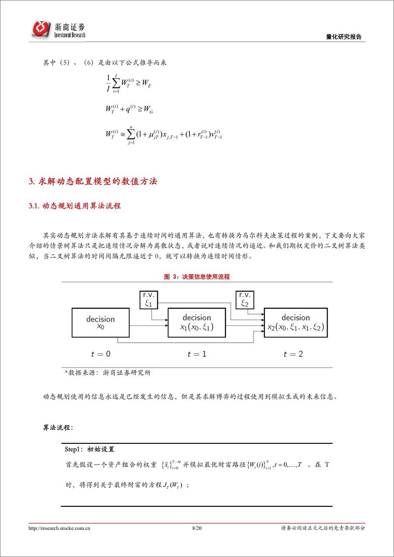 《浙商证2018113浙商证券资产配置系列目标日期基金动态资产配置策略：离散时间下随机最优控制方法》 - 第8页预览图