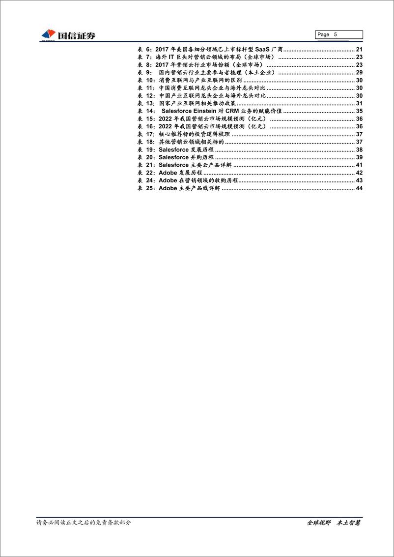 《营销云行业深度报告：从2c到2b，技术引领营销产业迈入新阶段-20190308-国信证券-47页》 - 第6页预览图