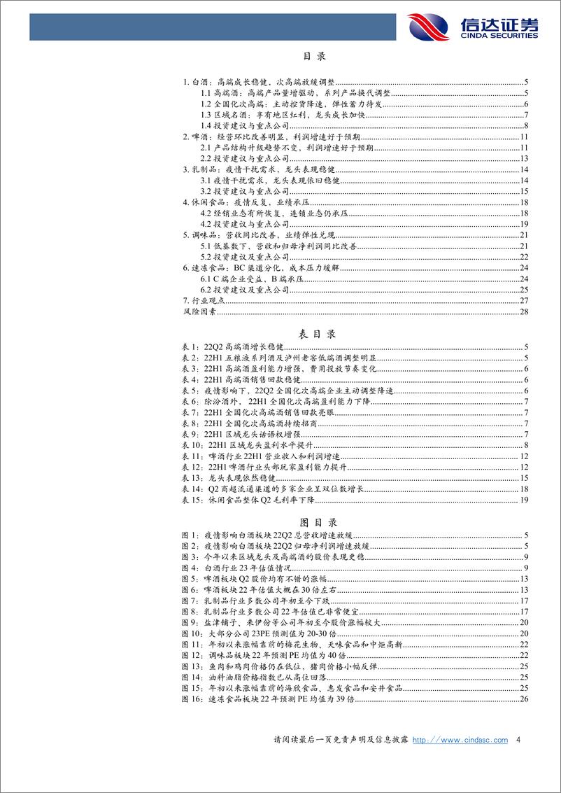 《食品饮料行业2022年中报总结：兼具确定与弹性，把握超跌机会-20220919-信达证券-31页》 - 第5页预览图