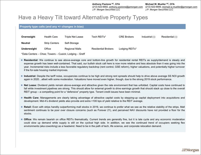 《J.P. 摩根-全球-房地产行业-全球REITs策略分析-2019.10.28-37页》 - 第7页预览图