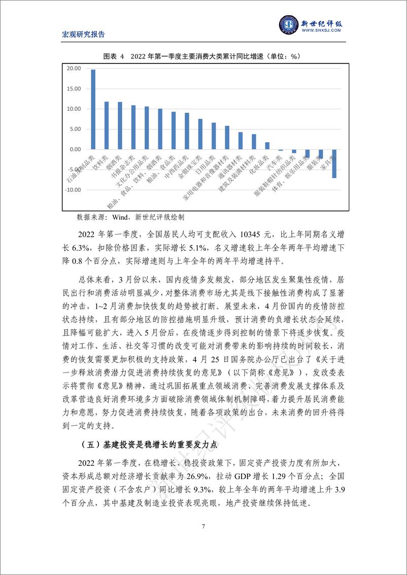 《新世纪评级-2022年第一季度宏观经济分析及展望：新一轮疫情冲击下实现年度目标任重道远-15页》 - 第8页预览图