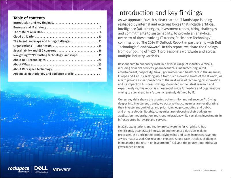《Rackspace&戴尔科技：2024年全球IT行业展望报告（英文版）》 - 第2页预览图
