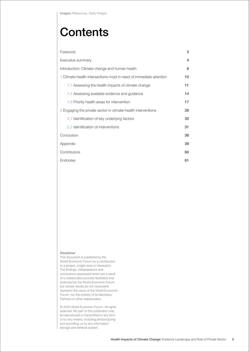 《世界经济论坛-气候变化对健康的影响：证据景观和私营部门的作用（英）-2024.6-66页》 - 第2页预览图